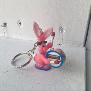 Vintage Energizer Pink Bunny Keychain